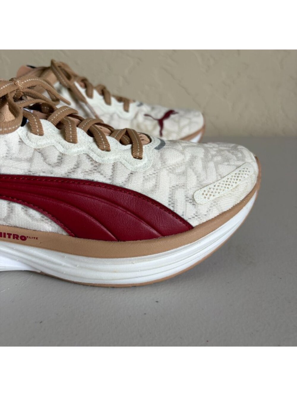 Puma x Ciele Deviate Nitro 2 Dusty Tan Red Athletic Running Shoes Men's US 8 - Picture 4 of 9
